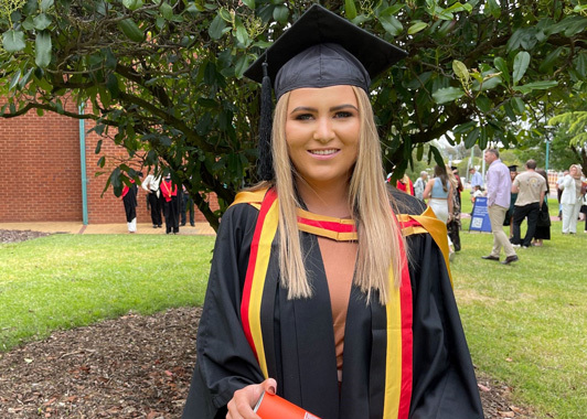 Medical Radiation Science graduate Maddison Cowan